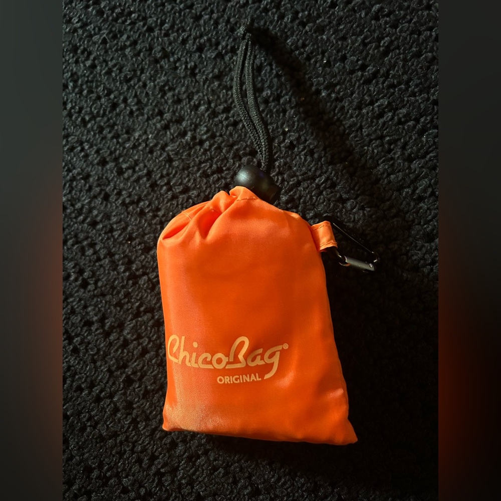 ChicoBag Original Orange Packable  Tote Bag in Pouch